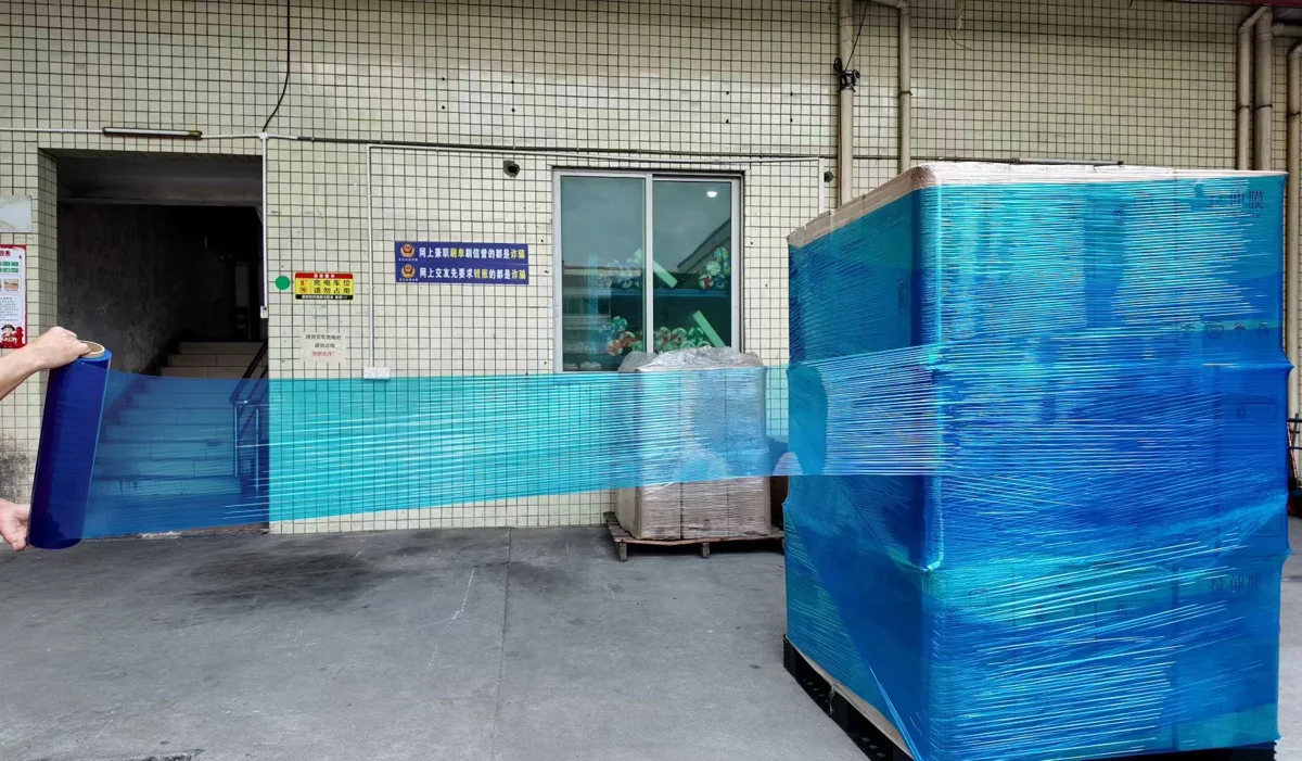 Custom coloured stretch wrap film - a range of shades for branded packaging