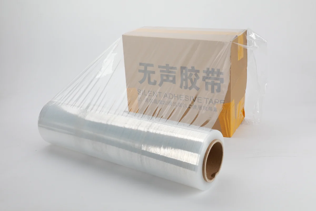 Stretch film protecting a pallet load