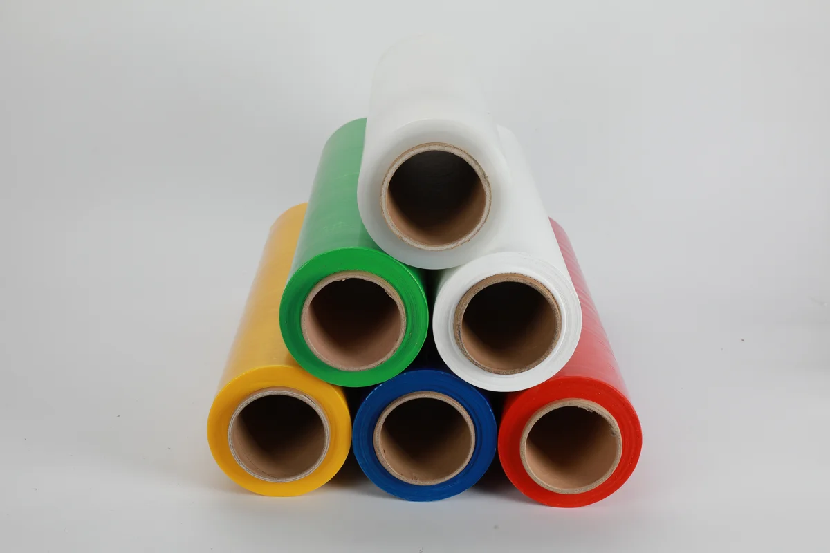 Full range of coloured stretch film