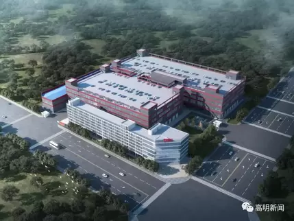 Aerial view of OSM Intelligent Equipment Foshan Production Base, showcasing the modern facility layout and scale, reflecting the company’s strength and growth potential in smart manufacturing.