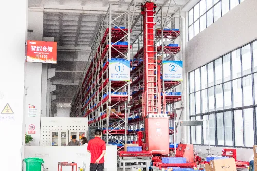 Image of OSM intelligent warehousing, showcasing advanced automated storage systems and efficient warehouse management capabilities.