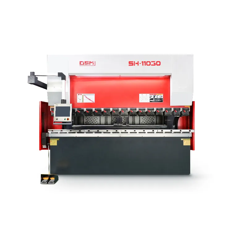 OSM SH-11030 servo-hydraulic CNC press brake, designed for efficient and precise bending of medium to thick sheet metal using advanced servo technology.