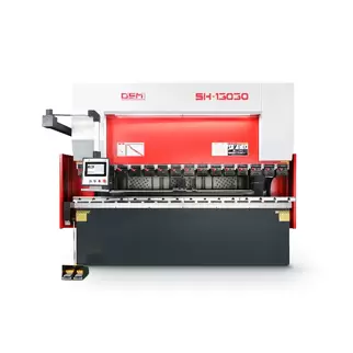 OSM SH-13030 servo-hydraulic CNC press brake, equipped with advanced servo control system for energy-efficient and high-precision sheet metal bending.