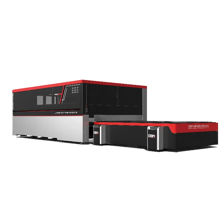 OSM fiber laser cutting machine OSM-FL4020 product image, featuring a high-precision, high-speed laser cutting system suitable for precise cutting of various metal materials, improving processing efficiency and cutting quality.