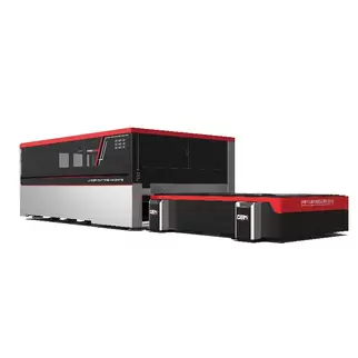 OSM fiber laser cutting machine OSM-FL4020 product image, featuring a high-precision, high-speed laser cutting system suitable for precise cutting of various metal materials, improving processing efficiency and cutting quality.