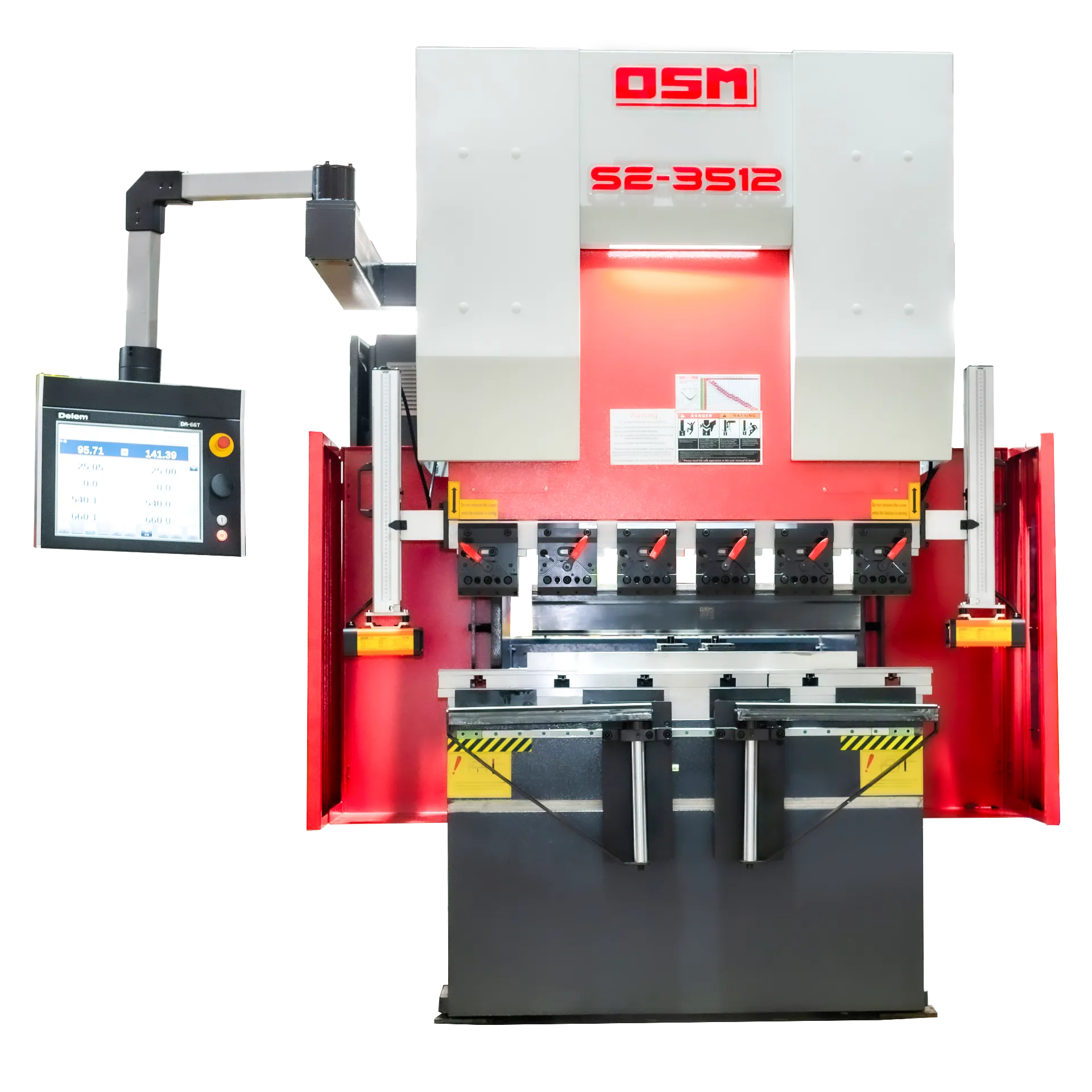 OSM SE-3512 all-electric servo CNC press brake, delivering high-precision bending with eco-friendly and energy-saving performance for diverse sheet metal applications.