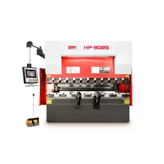 OSM HP-8025 hydraulic CNC press brake, featuring high-precision bending capabilities and stable hydraulic system, ideal for efficient processing of various metal sheets.