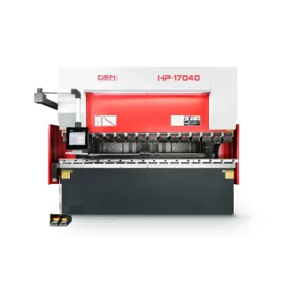 OSM HP-17040 hydraulic CNC press brake, offering powerful tonnage and high-precision control, ideal for efficient bending of thick and large metal sheets.