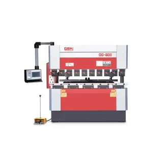 OSM OG-60III down-acting hydraulic CNC press brake, featuring robust structure and high bending precision for versatile metalworking applications.