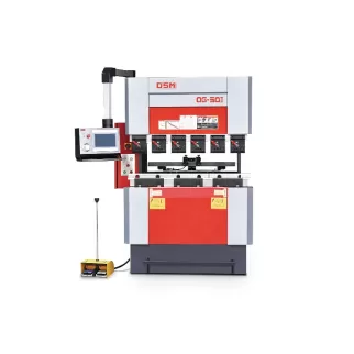 OSM OG-50II down-acting hydraulic CNC press brake, compact structure ideal for efficient and precise bending of small to medium-sized sheet metal parts.