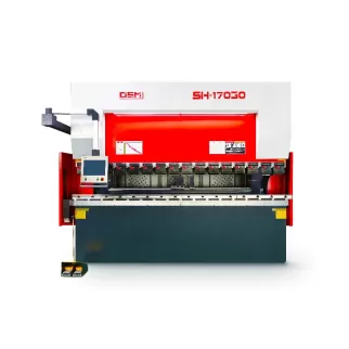 OSM SH-11030 servo hydraulic press brake, designed for elevator door panels and structural components, featuring high stability and heavy-duty bending capacity.