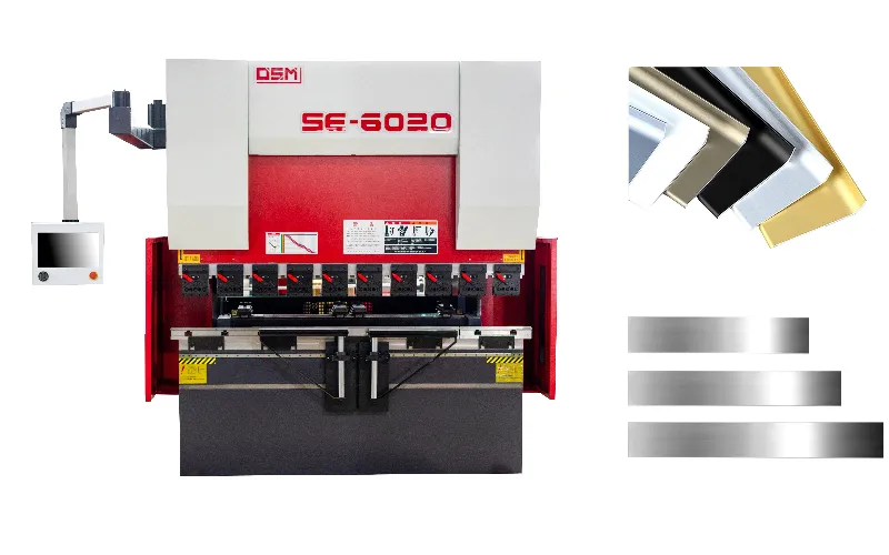 OSM SE Series all-electric servo press brake designed for cabinet kickplate fabrication, featuring high precision, energy efficiency, and smart automation for cabinet production.