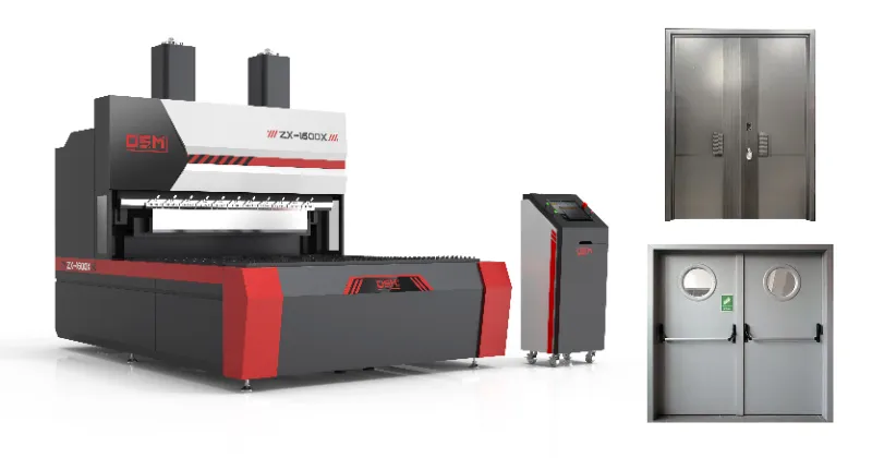 OSM flexible bending center for metal door panels is designed for complex sheet metal structures, offering automation, high flexibility, and precision to boost intelligent production efficiency.