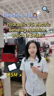 Hydraulic vs. Electric Press Brake | Which One Is Better? Expert guide comparing hydraulic and electric bending machines. Learn which machine is better for your manufacturing needs with OSM's comprehensive Bending 101 tutorial.