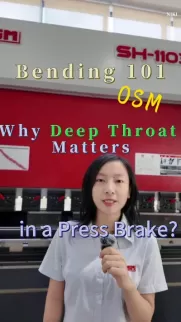 Why “Throat Depth” Matters in a Press Brake! Learn why deep throat depth is crucial in a press brake. This Bending 101 guide explains how throat depth affects your ability to bend large metal sheets efficiently.